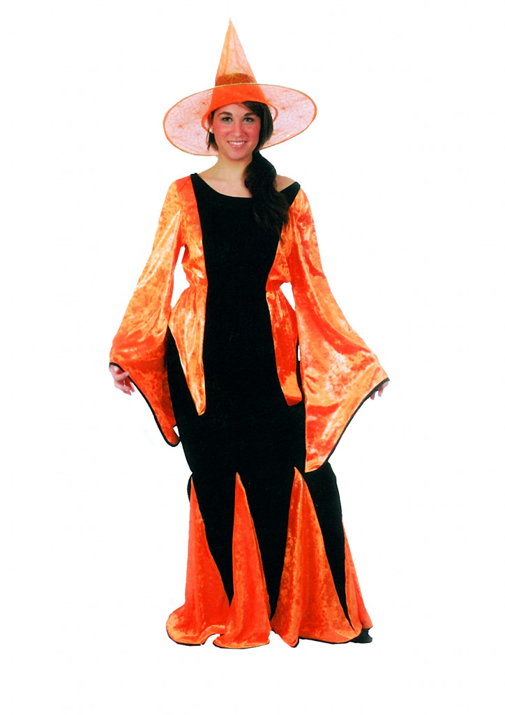 Disfraz de Pitonisa Naranja para mujer