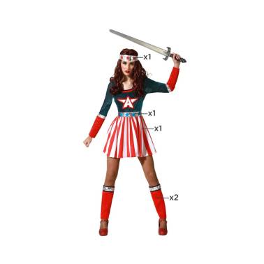 Disfraz Capitana Heroína Mujer