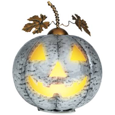 Calabaza Metálica con luz
