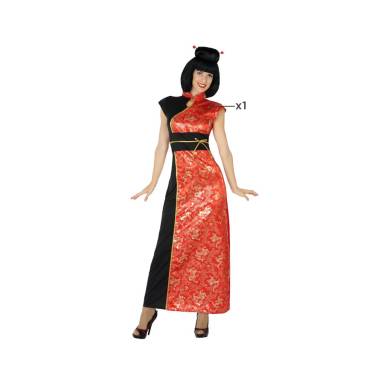 Disfraz China Rojo y Negro Adulto