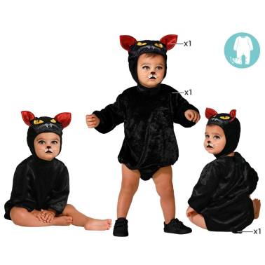 Disfraz Gato negro para bebe