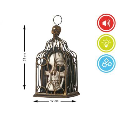 Cabeza Calavera Enjaulada