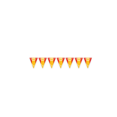 Bandera Triangular España plástico 25 mts.