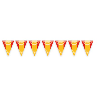 Bandera Triangular España plástico 25 mts.