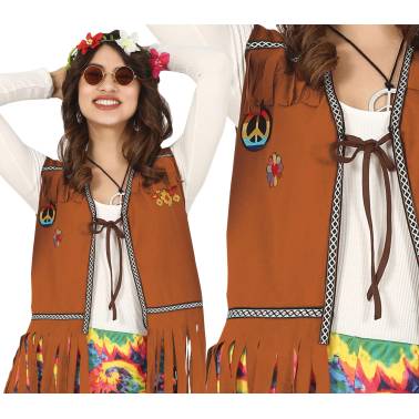 Chaleco para Hippie Adulto