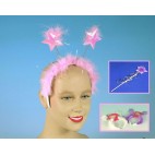 DIADEMA PLUMAS Y ESTRELLAS