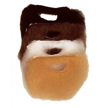 BARBA C/BIGOTE PEQUEÑA BLANCA