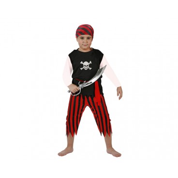 DISFRAZ PIRATA ROJO INFANTIL