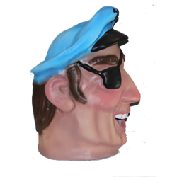 Cabezudo Infantil Pirata Parche Cabezudo Infantil Pirata Parche
