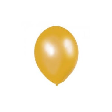 Globos Metalizados Oro, 25 Unidades