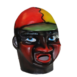 Cabezudo para niño Jockey