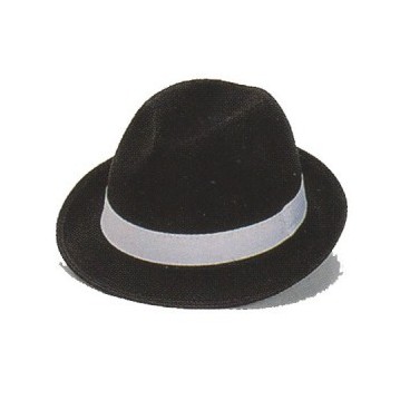 Sombrero Gánster Fieltro Negro