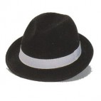 Sombrero Gánster Fieltro Negro