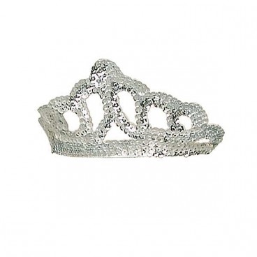 Tiara Lentejuelas Plata