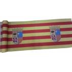 Bandera Aragón con Escudo Tela 80 cm. ancho y corte por metro
