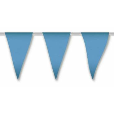 Bandera Triangular Plástico Azul, 50 mts.