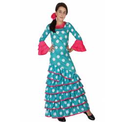 Disfraz Flamenca Azul Infantil