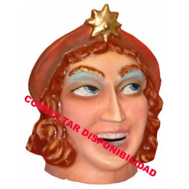 Cabezudo para niño Dama