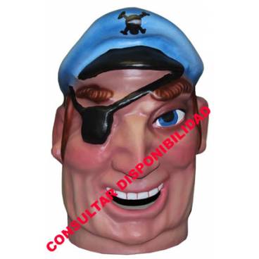 Cabezudo Infantil Pirata Parche Cabezudo Infantil Pirata Parche
