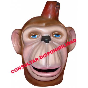 Cabezudo para niños Mono