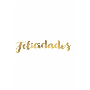 Letras "Felicidades" Metalizadas