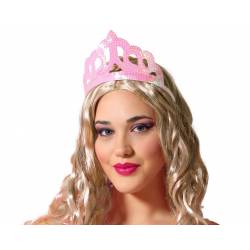 Diadema Princesa Lentejuelas Rosa