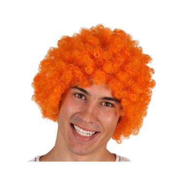Peluca Rizos Naranja