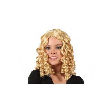 Peluca Larga Rizada Rubia