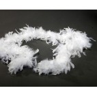 Boa de Plumas Charlestone Blanca