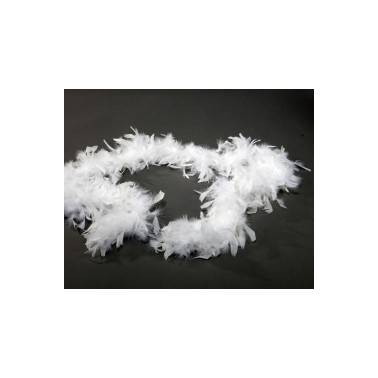 Boa de Plumas Charlestone Blanca