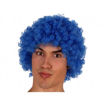 PELUCA RIZOS AZUL OSCURO