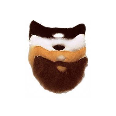 Barba Con Bigote Mediana Blanca