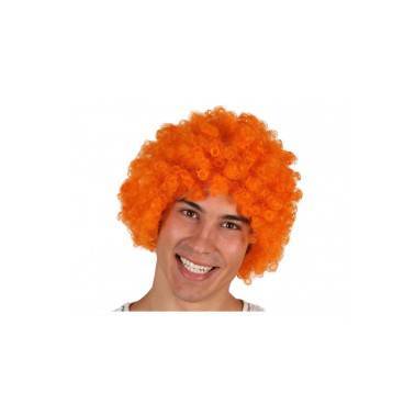 Peluca Rizos Naranja