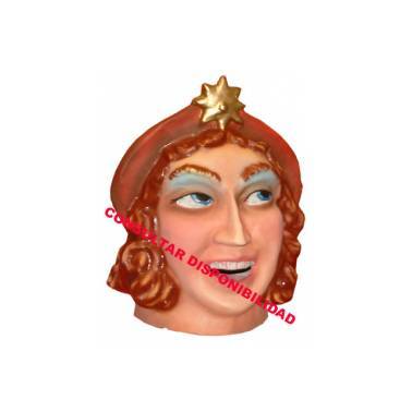 Cabezudo para niño Dama