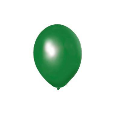 Globos Normales Color Verde, 10 unidades
