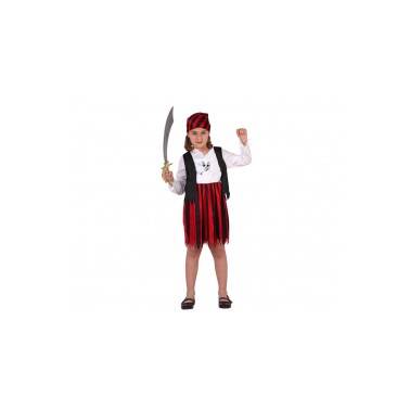 Disfraz Pirata Roja niña