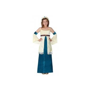 Disfraz Dama Medieval Azul Infantil