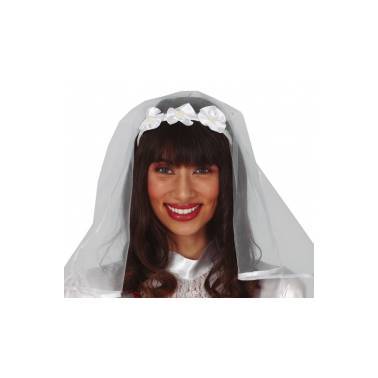 Velo Novia con diadema
