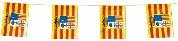 banderas de fiesta de aragón