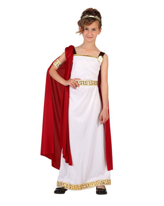 Disfraz de Romana con túnica para niña