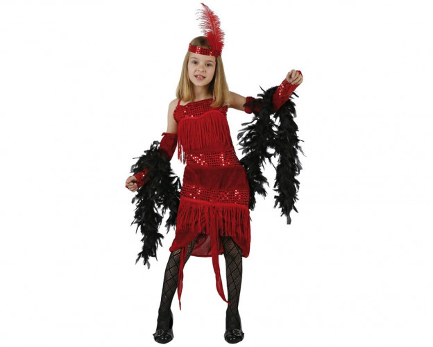 Comprar Disfraz de Charlestone Rojo para niñas