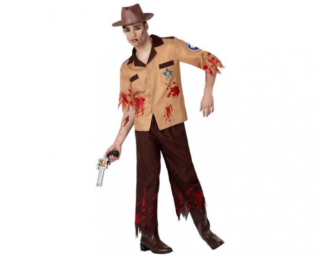 Comprar Disfraz de Policía Zombie para Hombre